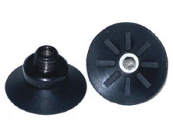 Flat Black NBR Suction Cup – 32mm (With Fitting)